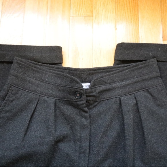 URBAN Outfitters Pleated Front High Wasted Charcoal Grey Trouser Pants Womens 4 - Picture 8 of 13